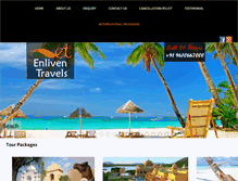 Tablet Screenshot of enliventravels.com